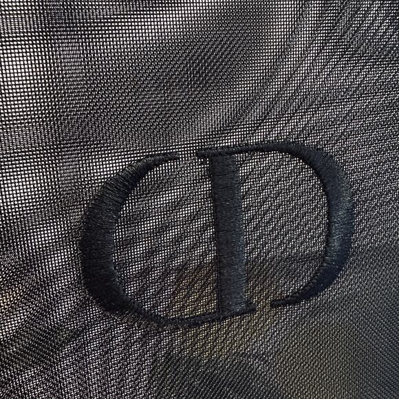 DIOR NEW CD Logo Christian Dior Large Black Cosmetic Bag Pouch - Picture 4 of 8
